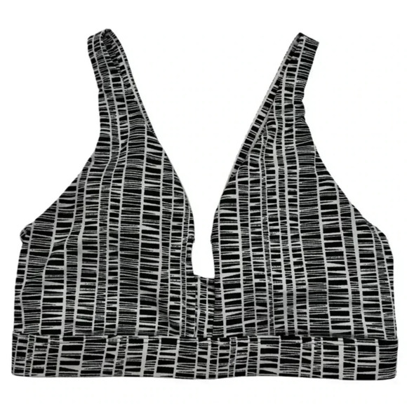 {VSX} Deep Plunge Fixed Straps Cutout Back Light Support Sports Bra - Picture 2 of 4